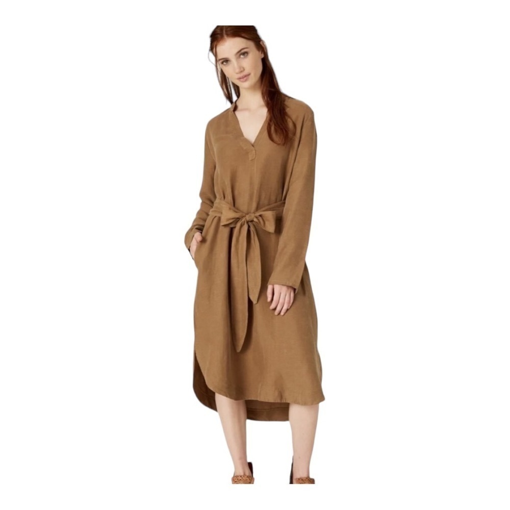 Filosofia Julia Linen Blend Midi Dress Size Small